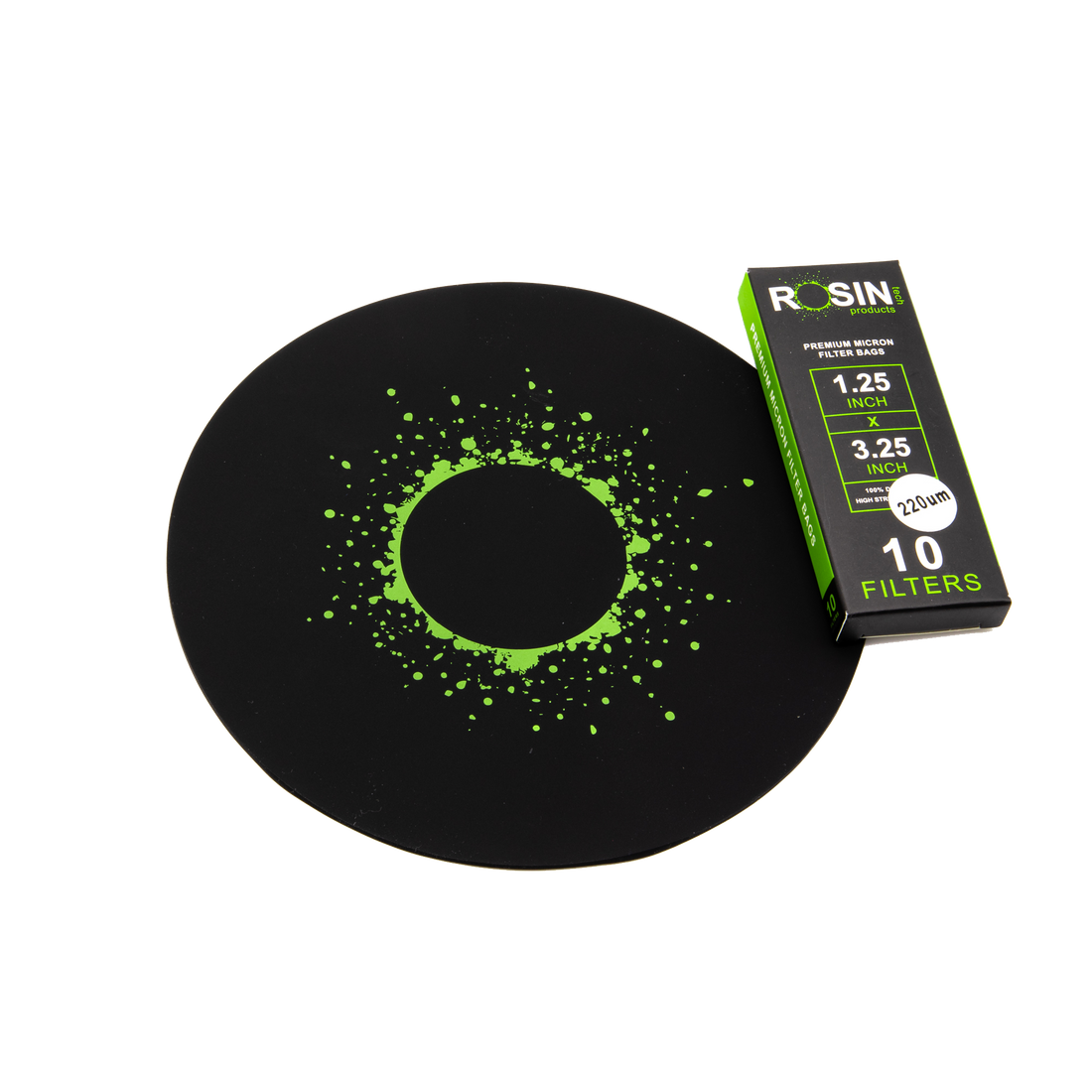 ROSIN TECH LABS ROUND SILICONE DAB MAT - 6" SIMPLE PRODUCT